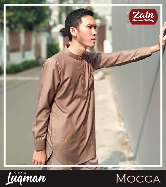 Kurta pakistan / gamis pakistan lengan panjang by zain sirwal tampil stylish and syar'i bahan toyobo