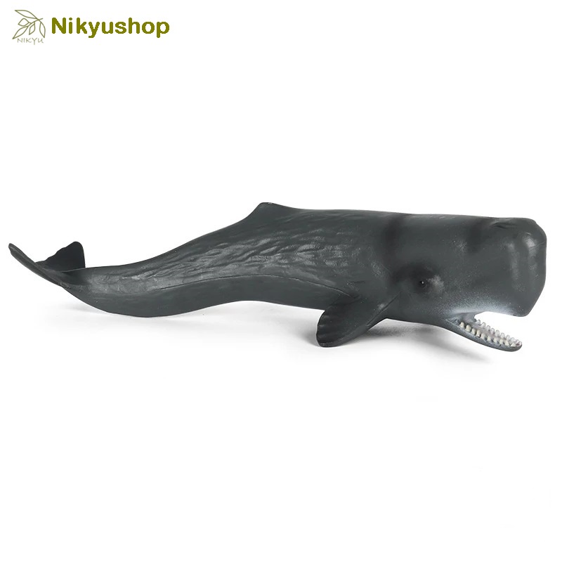 [Nikyushop] Mainan Edukasi Pajangan Miniatur Animal Figure Hewan Laut Sperm Whale Paus Sperma