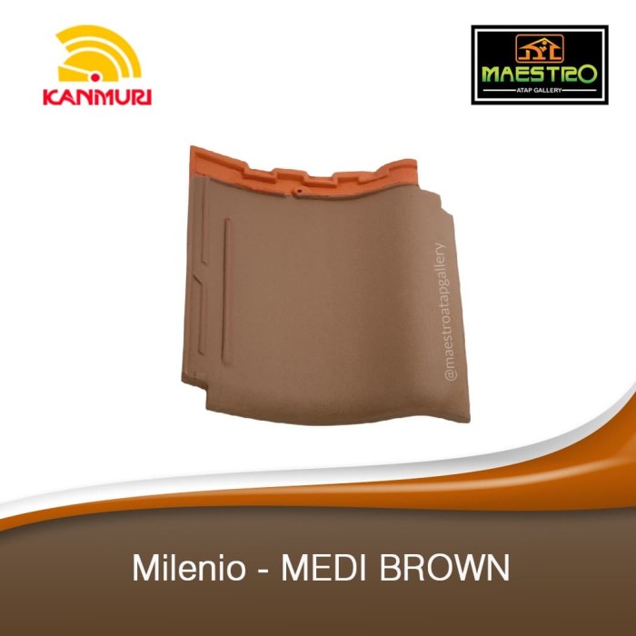 KANMURI Genteng Keramik Milenio Brown