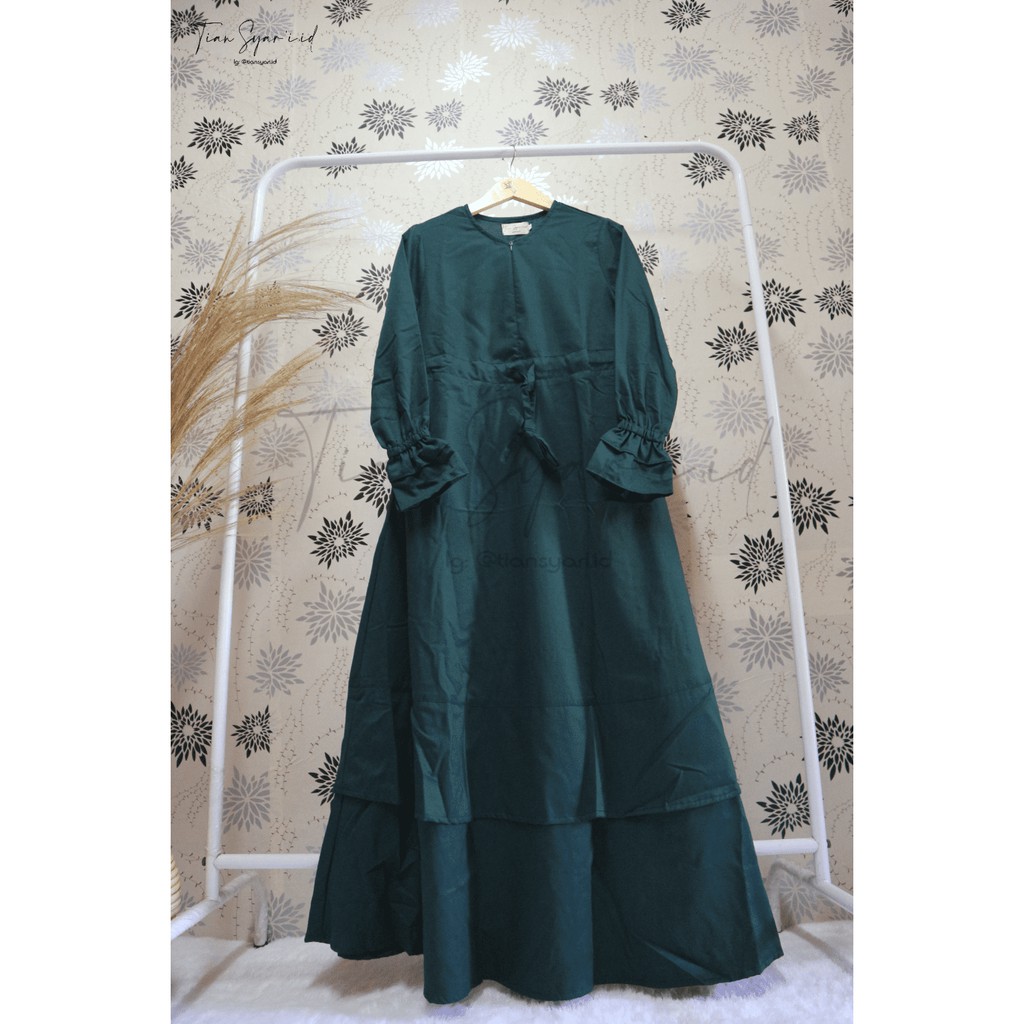 GAMIS TOYOBO/ GAMIS JUMBO/ BRIDESMAID GAMIS HIJAU BOTOL JOTOL