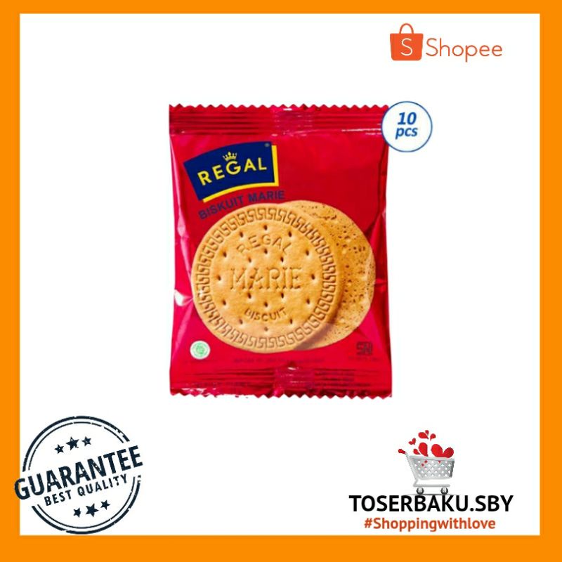 

Regal Biskuit Marie Renceng 10 pcs × 12g / Biskuit Susu / Agen Surabaya / Camilan / Snack