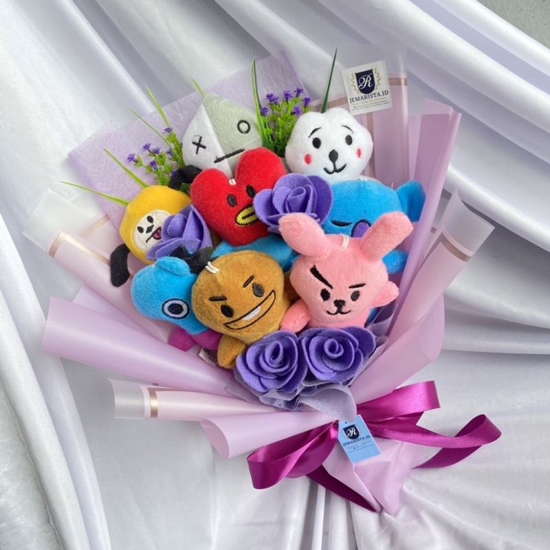 Buket Boneka BTS BT21 Handbouqet