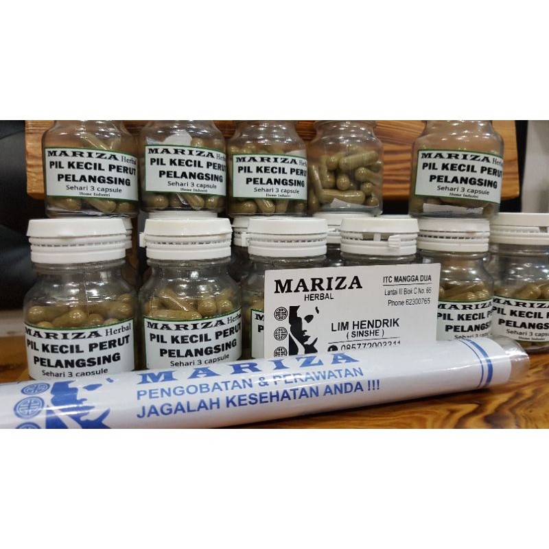 Mariza herbal pelangsing kecil perut detok buang lemak