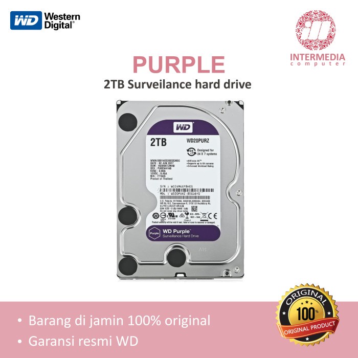 Harddisk internal WD Purple 2TB