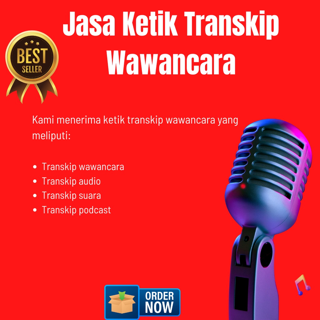 

Jasa Pengetikan Verbatim, Wawancara, Audio