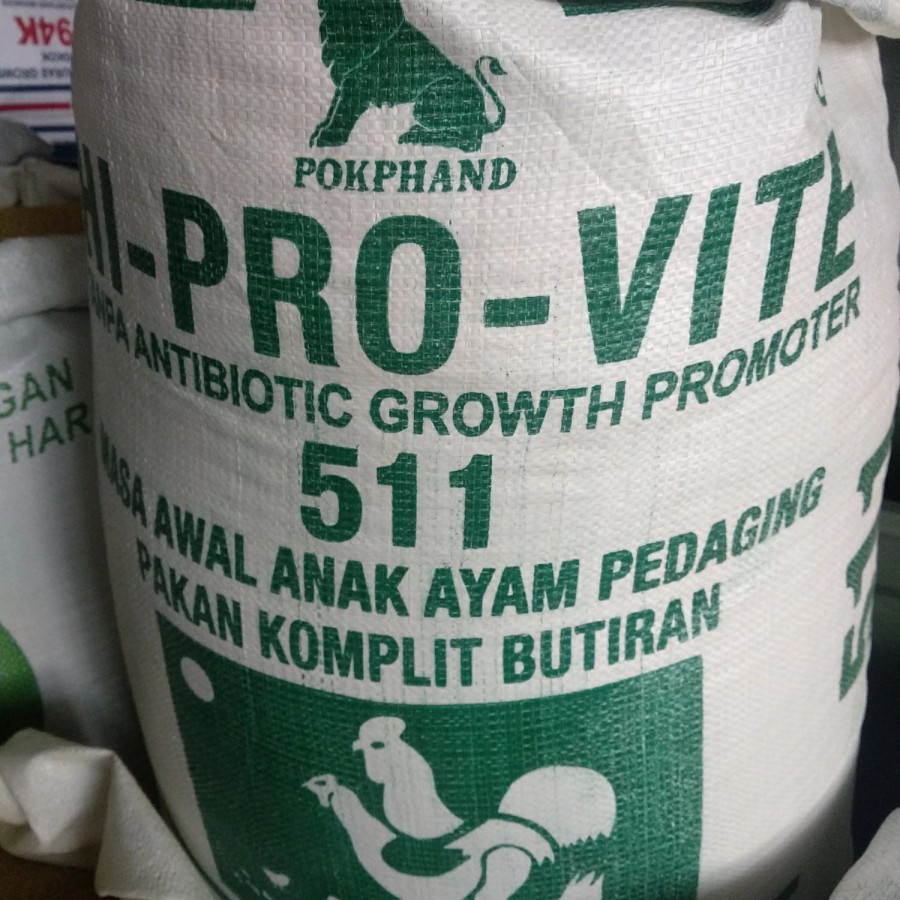 511 HI PRO VIT VOER /PAKAN/MAKANAN ANAK AYAM 1 kg