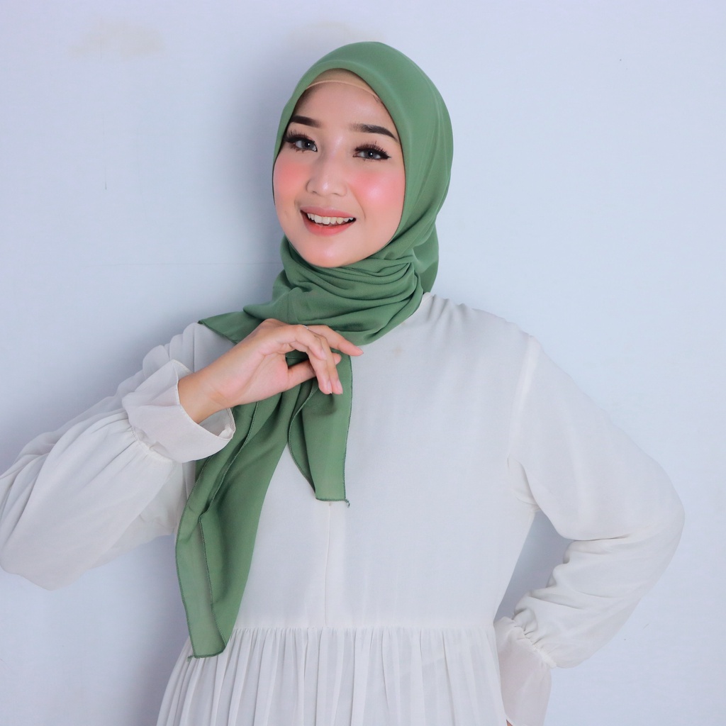 Jilbab Bella Square Premium Kerudung Bella Square Anti Mleyot Daily Hijab Segi Empat Polycotton