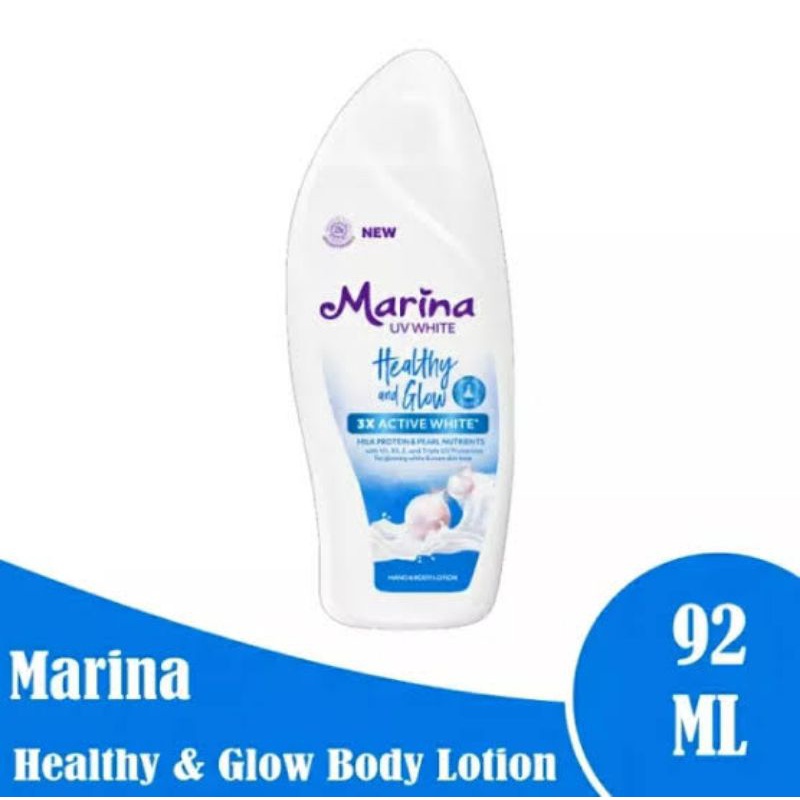 marina uv white healthy &amp; glow 92ml, 185ml