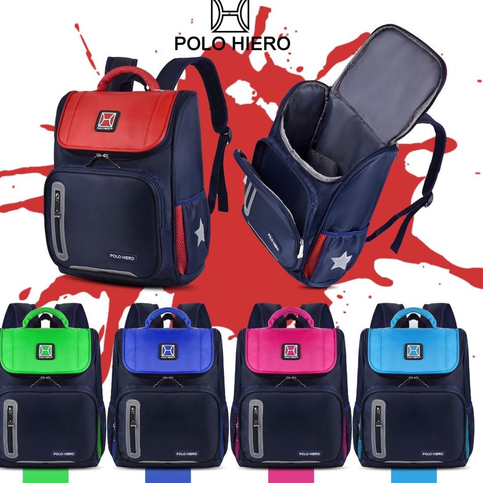 ○ Polo Hiero Tas Anak Sekolah Polo Hiero 102 - 13 Inch Tas Ransel Cowok / Cewek ♫
