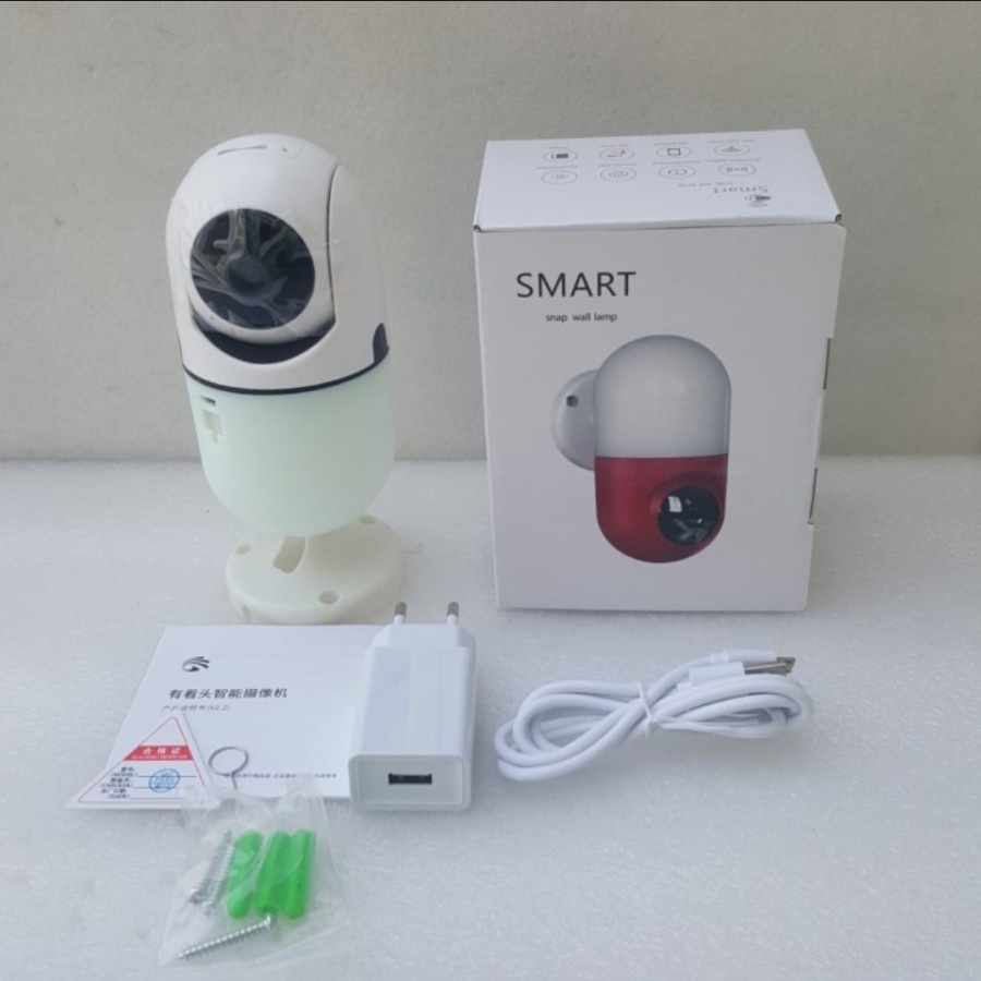 IP CAM CCTV SMART CAMERA YOOSEE KAMERA LAMPU DINDING PTZ MINI 5MP 1080P YOOSEE