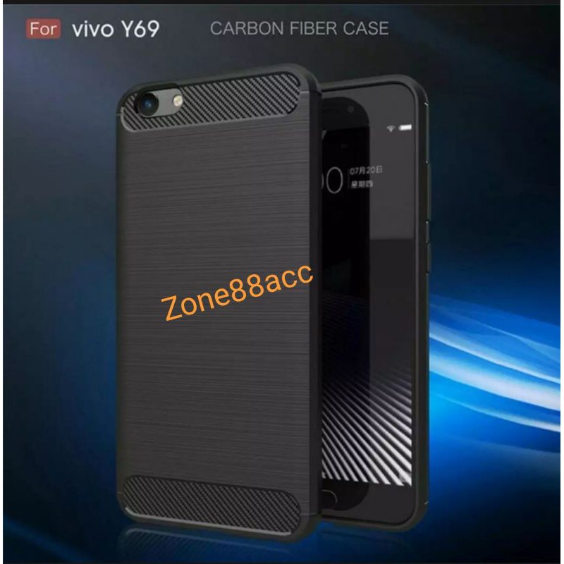 Silicon Case Y69 Softcase iPAKY Carbon Casing Cover TPU