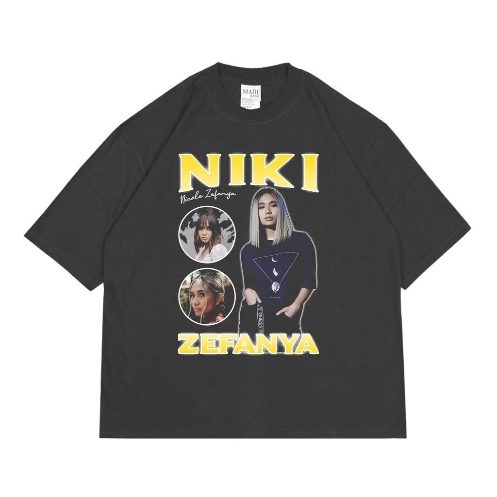 KAOS VINTAGE OVERSIZE NIKI ZEFANYA | UNISEX | KAOS OVERSIZE NIKI ZEFANYA | NIKI ZEFANYA TEES OVERSIZ