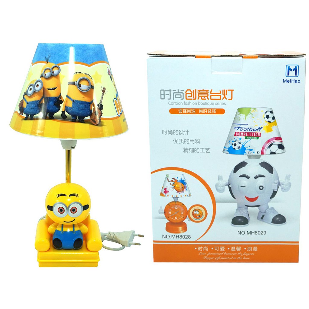 Lampu Tidur Lucu Minion Duduk Kuning Lamp Lampu Meja Colokan Kuat Lucu Murah Berkualitas Kado Anak