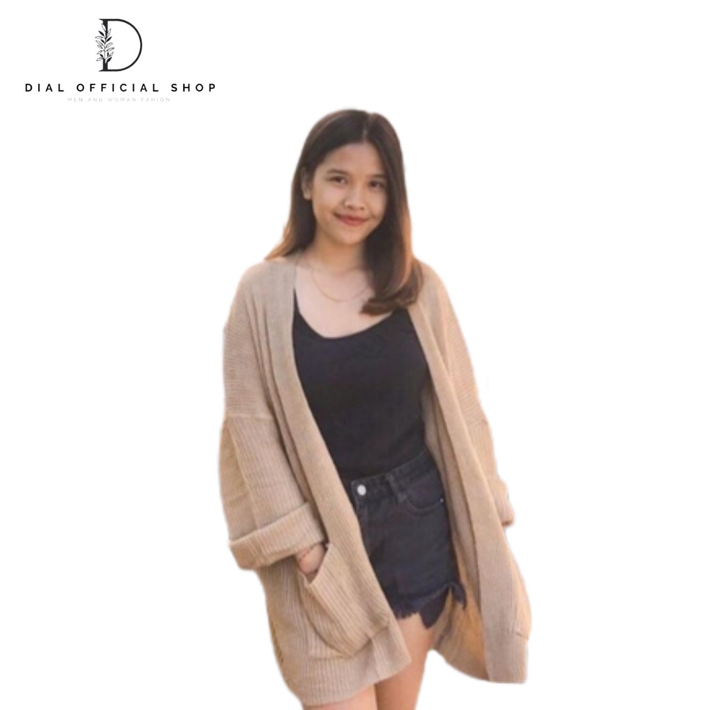 DIAL - Cardigan Rajut Panjang Tebal Loocy 7 Gate Kardigan Wanita-Coksu