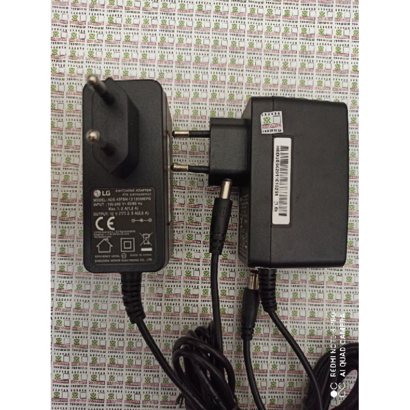 Adaptor 12v 2,5A LG original