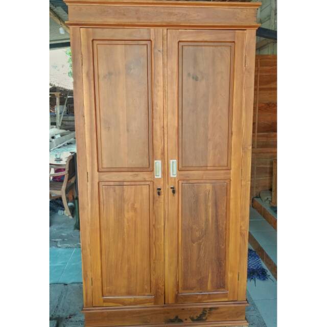 Lemari Jati 2 Pintu - Lemari Kayu Jati Asli