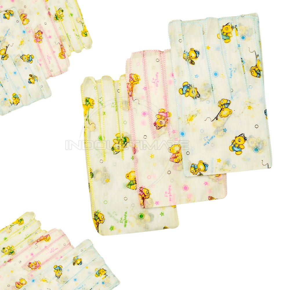 12 PCS Gurita Bayi Gurita Tali GR-01 Pakaian Grito Baru Lahir Baby New Born Gurita Ikat - MIX COLOUR