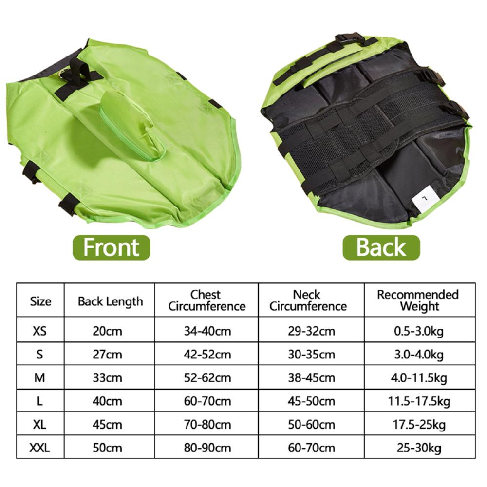 Timekey Rompi Pelampung Anjing Ukuran XS-XXL Untuk Musim Panas K8S2