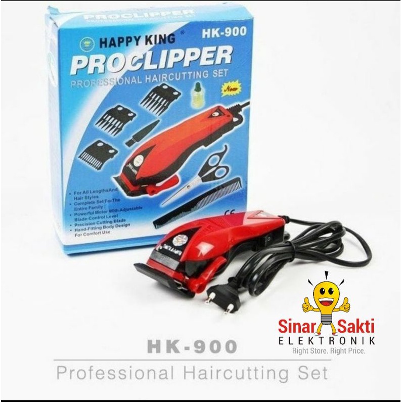 Alat Cukur Rambut Hair Clipper Potong Rambut Listrik Murah Proclipper Happy King