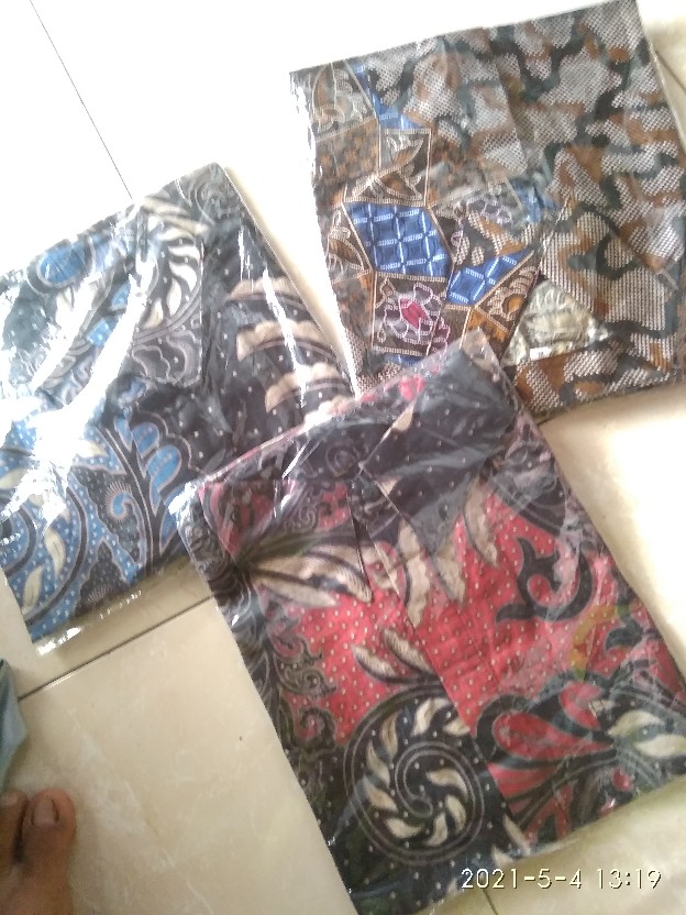 Baju Batik Pria Big Size M L Xl Xxl Atasan Kemeja Batik Lengan Pendek Original
