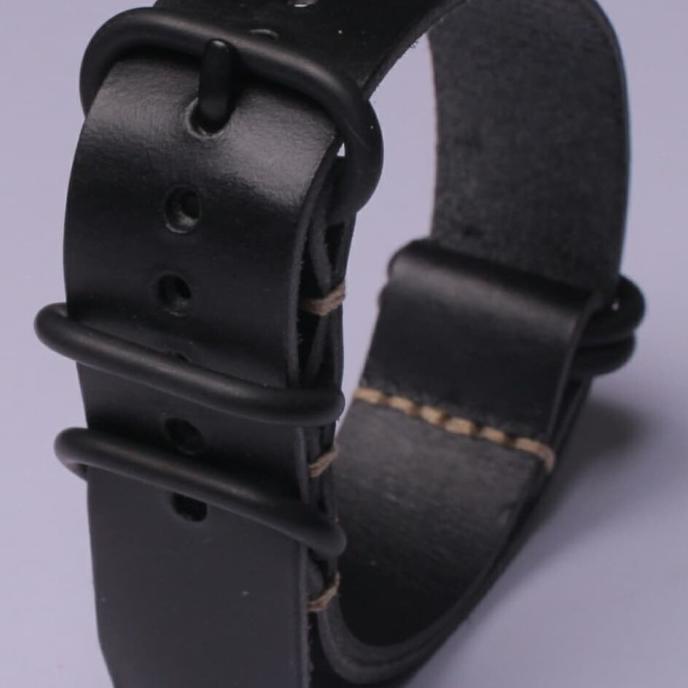 RECOMENDED 22MM ZULU LEATHER STRAP PVD TALI JAM TANGAN KULIT ASLI ZULU / NATO