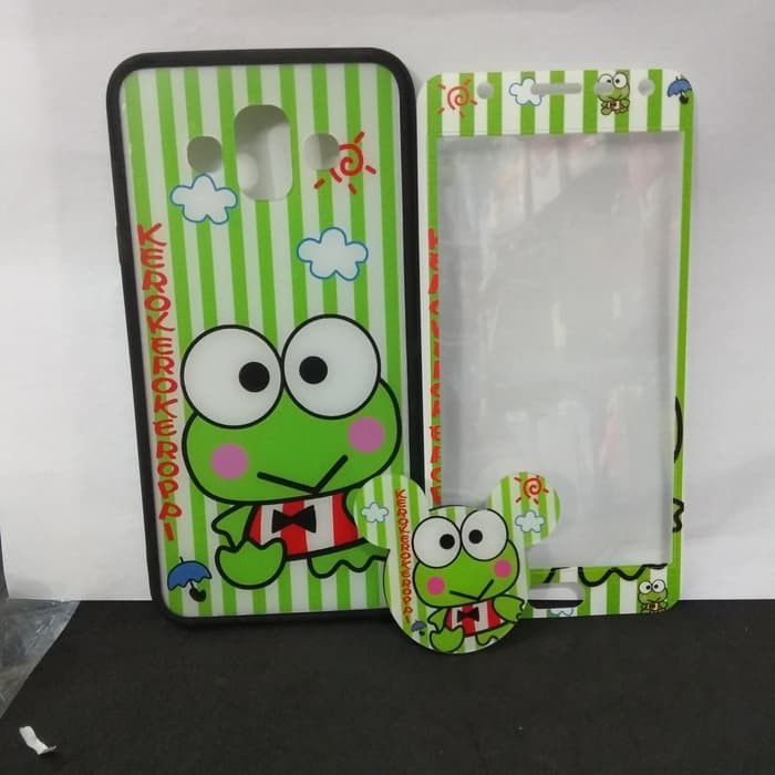 Case 360 Karakter Keropi 2 Samsung J7 Duo + Popshocket
