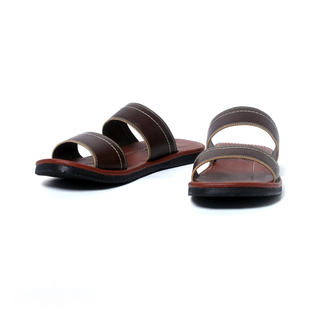 Sandal Selempang Pria Kulit Asli Rasheda Gr 28 Big Size