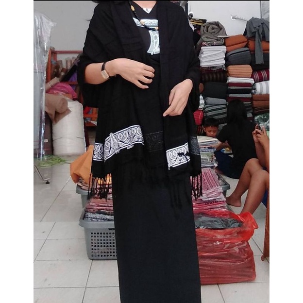 {COD} syal selendang tari selendang hitam /selendang toraja /aksesoris toraja-5