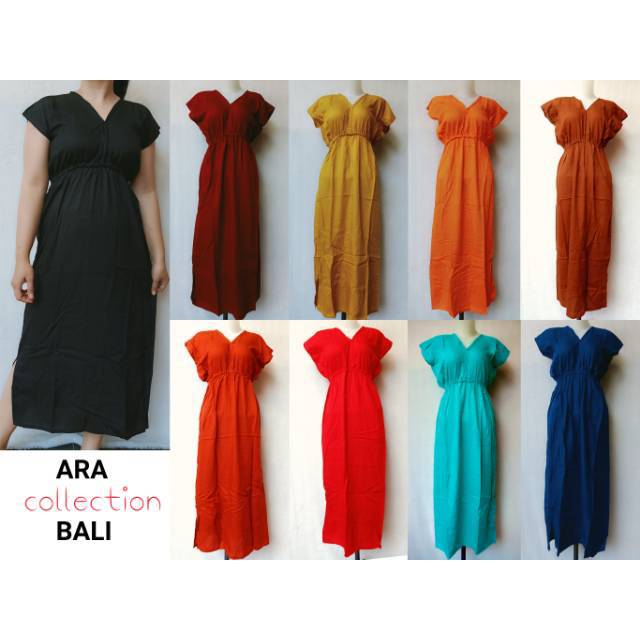 DRESS MANOHARA PANJANG POLOS BALI