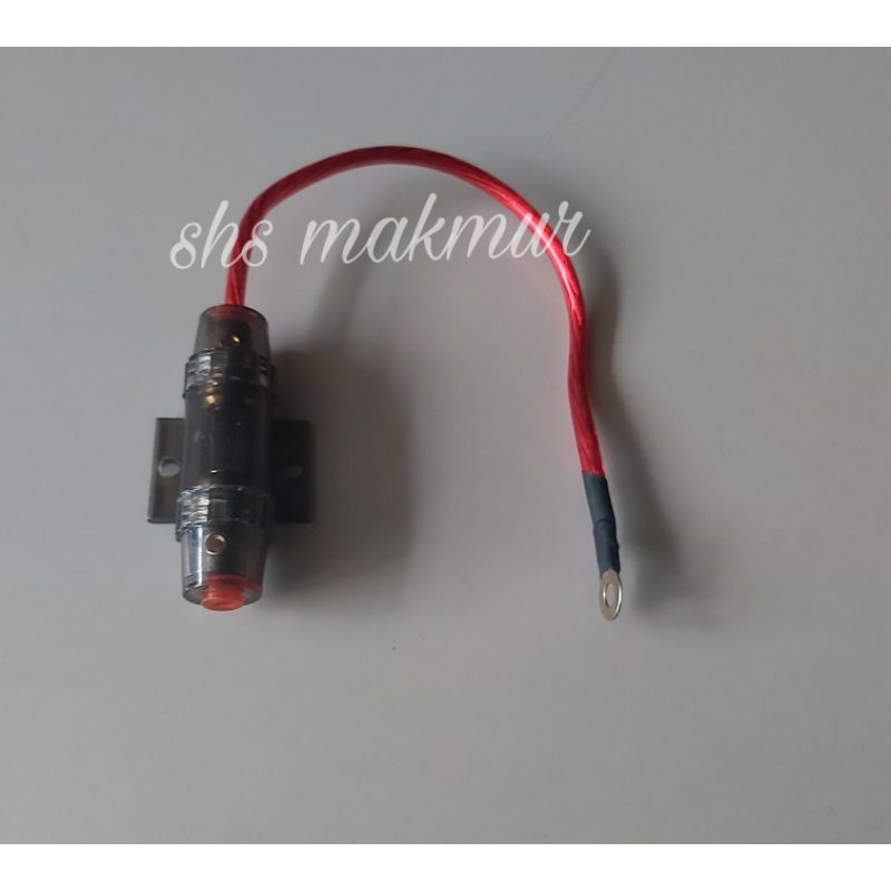 paket kabel power 8 awg+skun+fuse 60A/ skring auido mobil