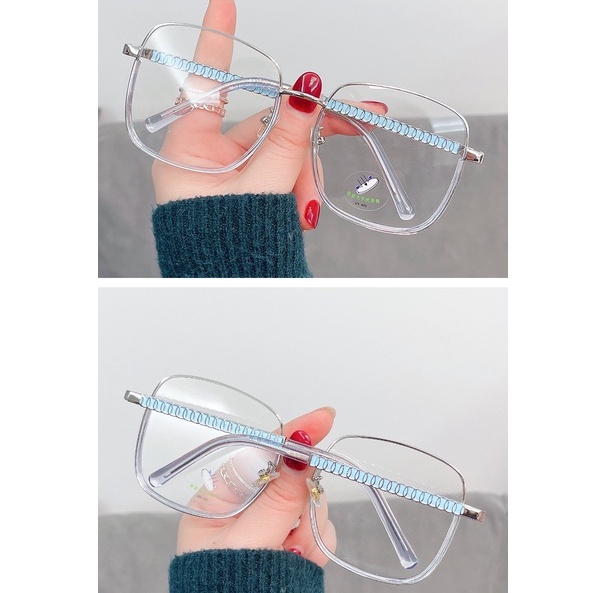 Kacamata Transparan anti Radiasi Gaya Korea Untuk Pria Dan Wanita