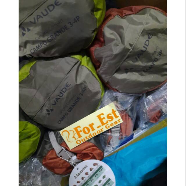 Termurah - Tenda Gunung - Tenda Hiking - Tenda Vaude Campo Grande 3-4Orang Original
