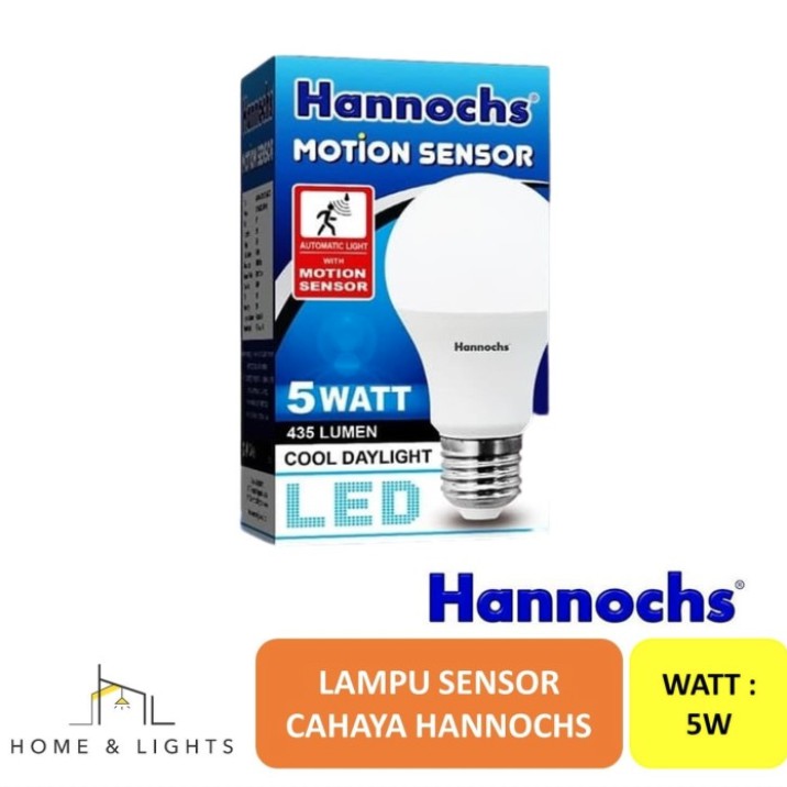 Lampu Led sensor Gerak 5W 9W 13W / Hannochs Led Motion Sensor 5W