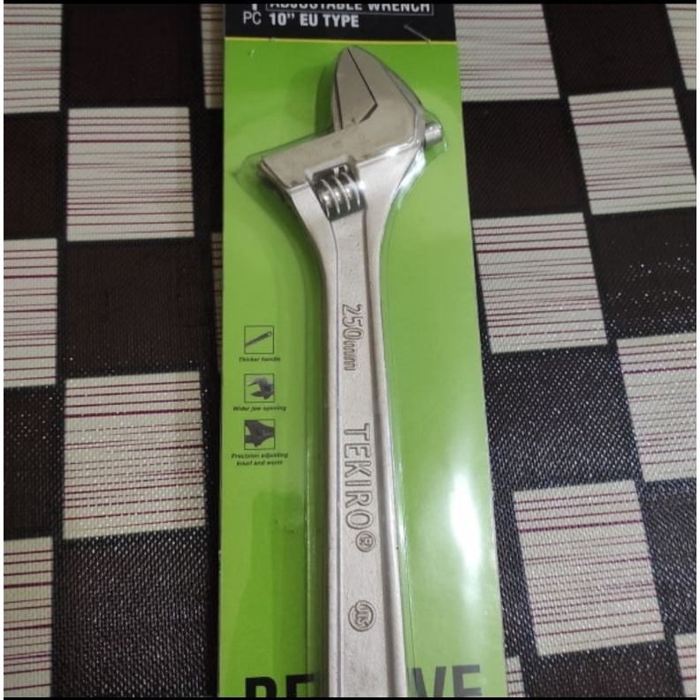 Kunci Inggris Tekiro 10 inch / Adjustable Wrench 10 INCH