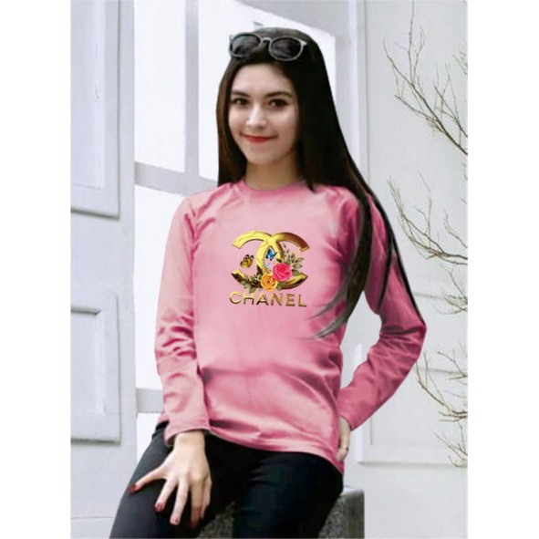 Kaos Lengan Panjang/ Kaos Sweatshirt / Atasan Wanita / Atasan Wanita Lengan Panjang / Atasan