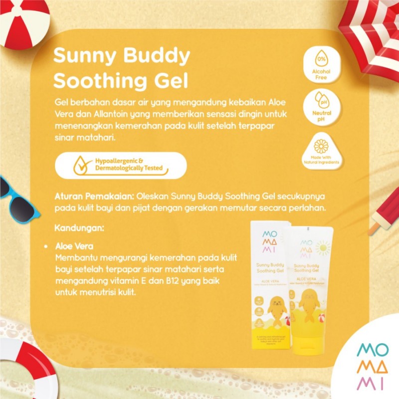 Momami Sunny Buddy Soothing Gel (Kids &amp; Baby After Sun Care) - 100 ml