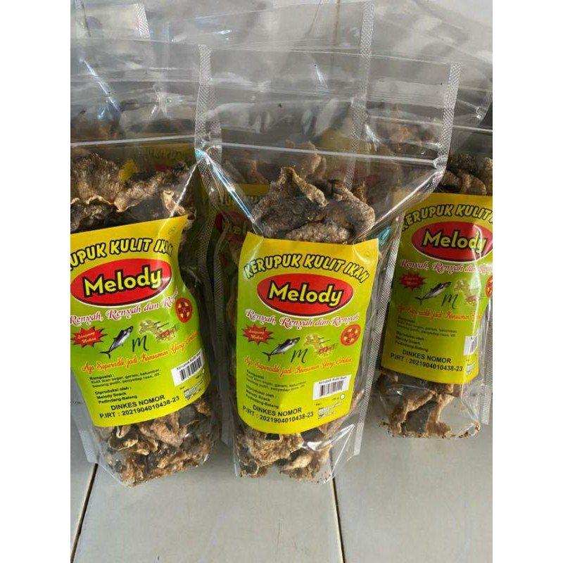Kerupuk Kulit Ikan Melody 100gr Khas Bangka