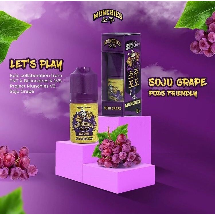 MUNCHIES V3 GRAPE PODS 30ML