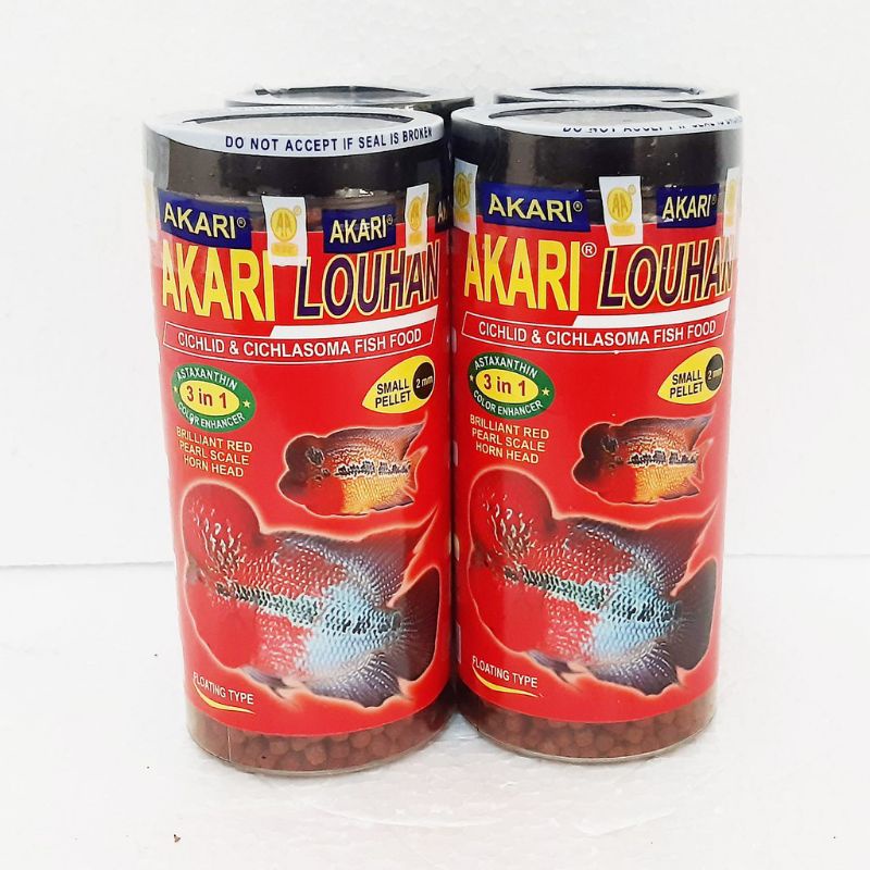 AKARI LOUHAN 3in1 Makanan Pakan pelet pellet Ikan lohan 3 in 1