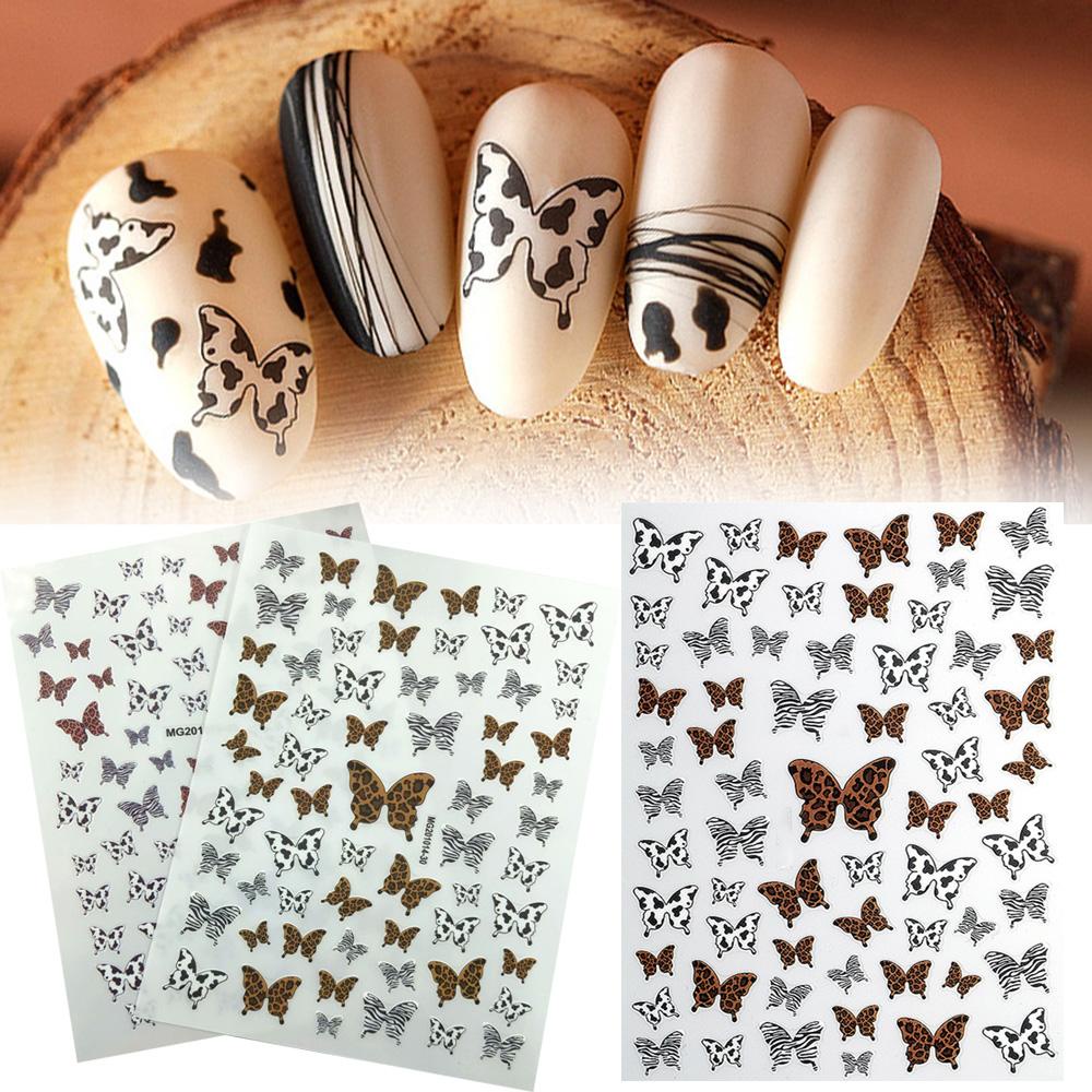 MXBEAUTY Stiker Nail Art 3D Wanita Gadis Desain Kuku Manicure Adhesive Decal