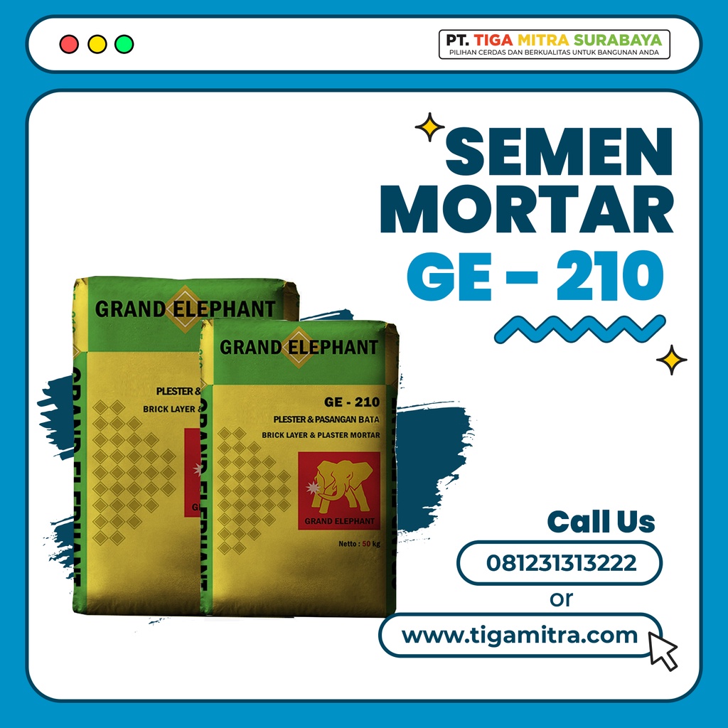 Semen Mortar GE Plester dan Pasangan Bata // GE 210