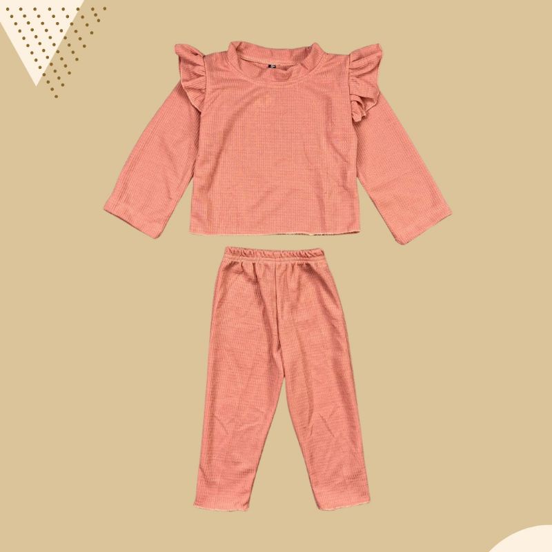 1-3TH SETELAN ANAK ELDA ONE SET ANAK PEREMPUAN SET ANAK PREMIUM || SETELAN PANJANG ANAK PEREMPUAN BY PINEAPPLE KIDS