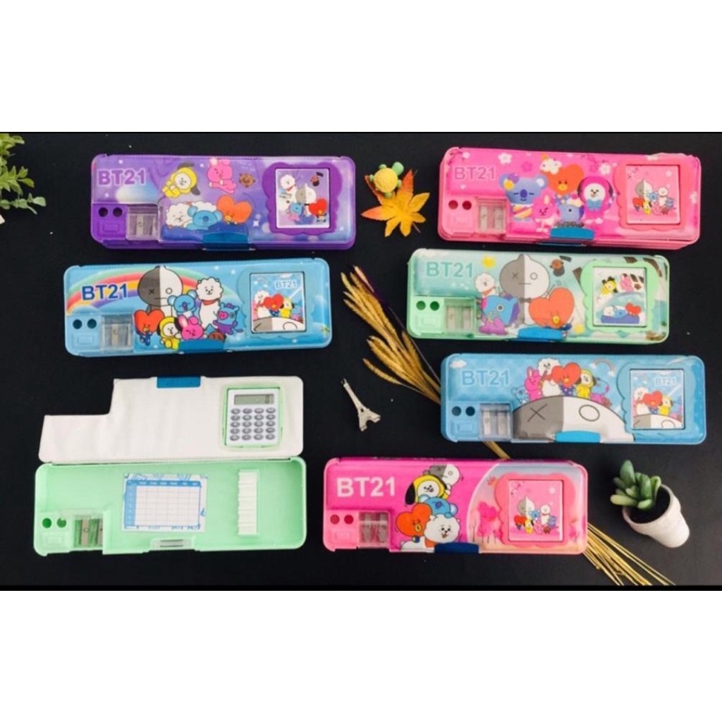 

tempat pensil magnet kalkulator bts tc 6803 22x7.5 cm