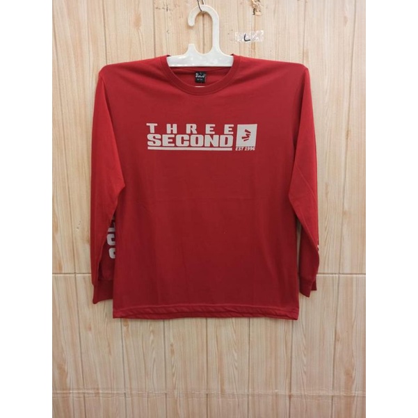 kaos distro lengan panjang merah putih MURAH READY