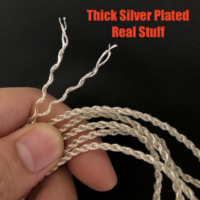 Recommended HiFi Silver Plated Cable Replacement With Shure Jack