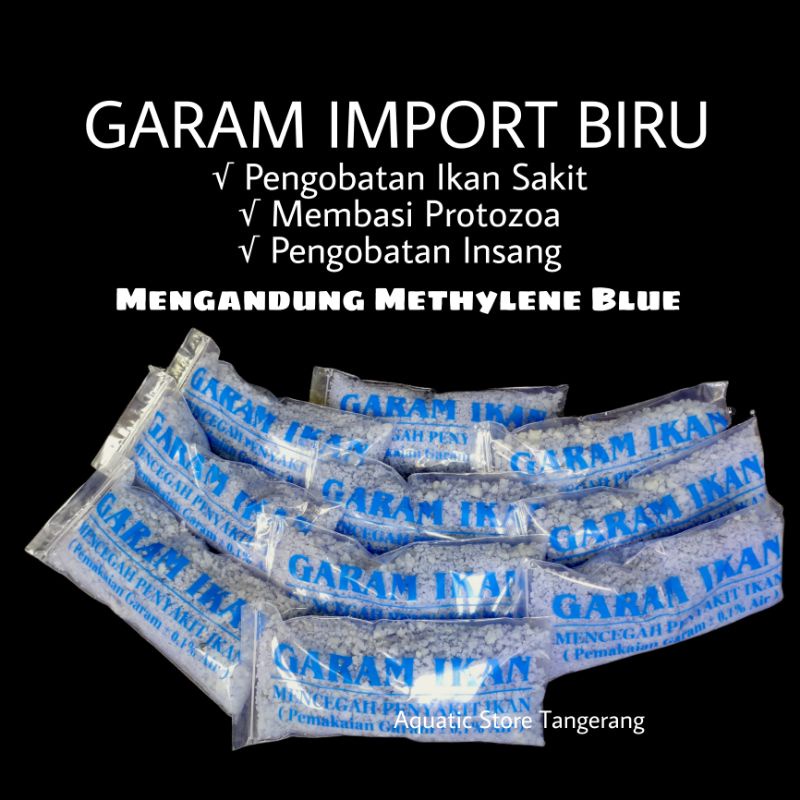 Garam Biru Import Garem Biru Import Garam Ikan Biru 500 gram