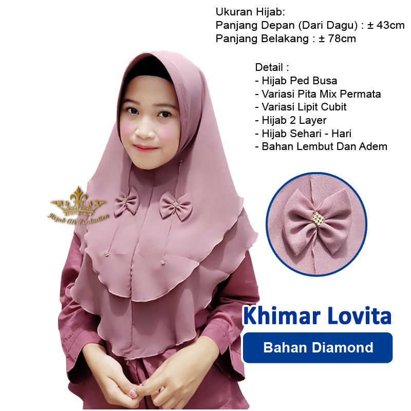 Jilbab Khimar Pita