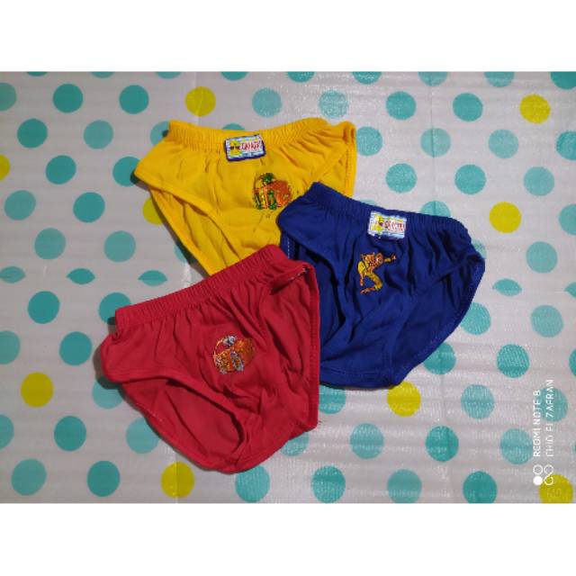 3pcs celana dalam anak laki