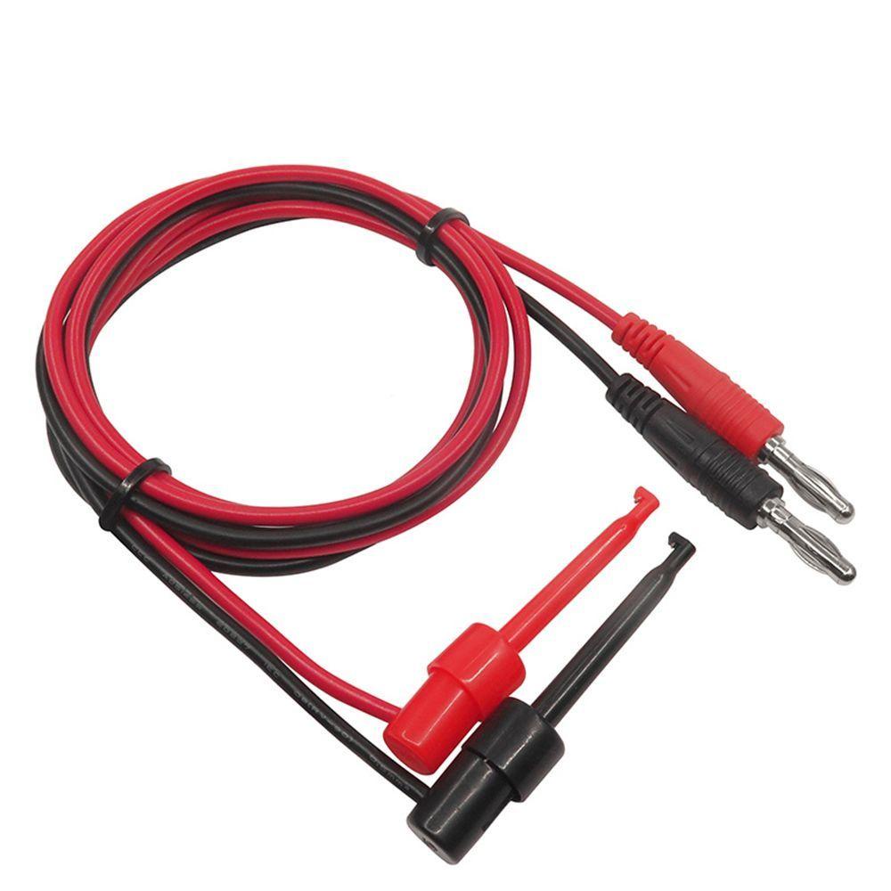 [Elegan] Untuk Multimeter Universal Lead Cable Kabel Colokan Pisang Test Hook Connector