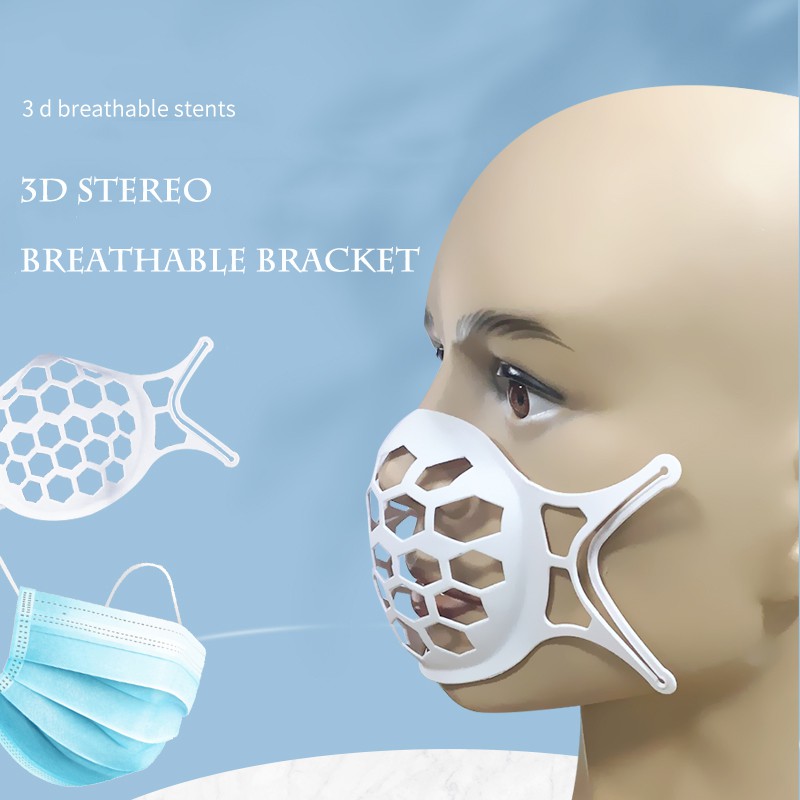 （YUZHU）COD Fashion Silicone Bracket Bantalan Hidung Masker Wajah Bantuan Pernapasan Bingkai Dukungan Batin Dengan Lancar Bingkai 3D Holder